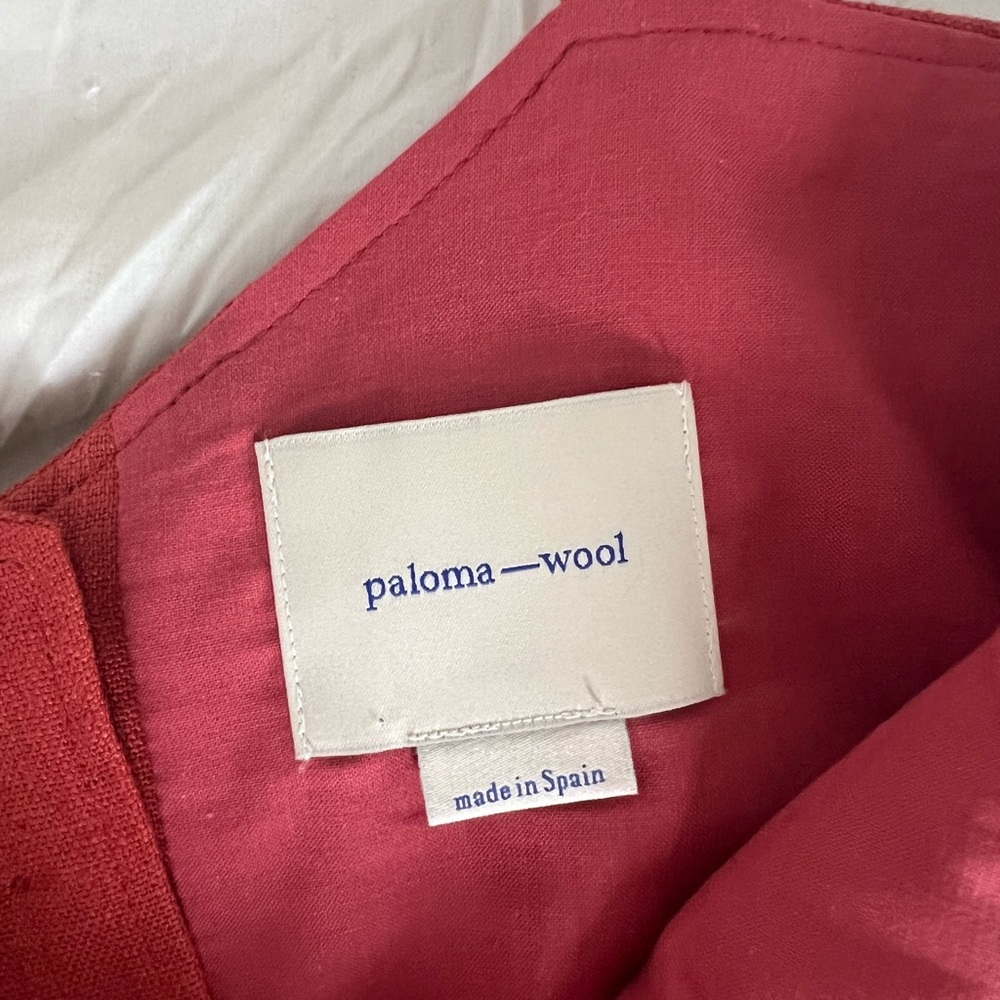 PALOMA WOOL Aquila Red Linen Skirt and Crop Top 34 XS - Picture 15 of 16